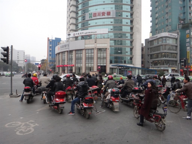 Traffic à Chengdu.