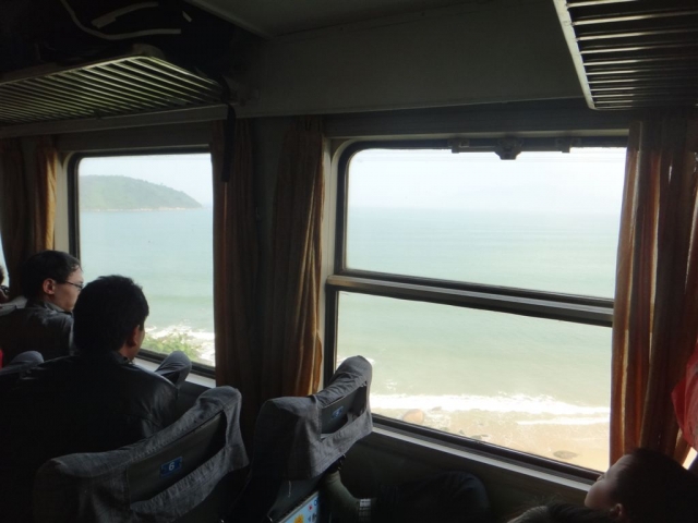 Vue depuis le train vers Da Nang