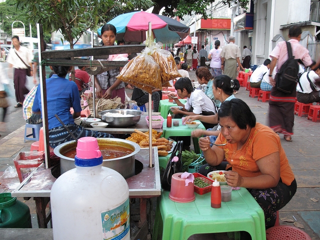 street food à Yangon