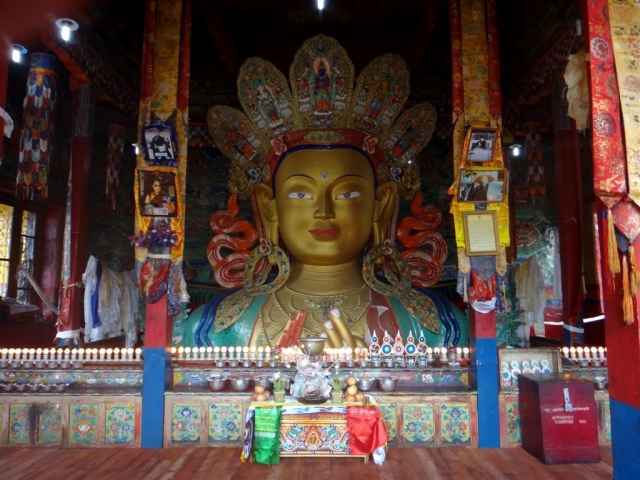Bouddha maitreya au monastère de Thiksey.
