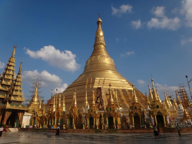La pagode Shwedagon.